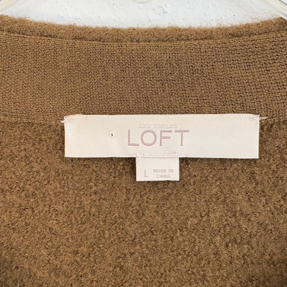 LOFT 100% Wool Ruffle Sweater - Picture 2 of 8
